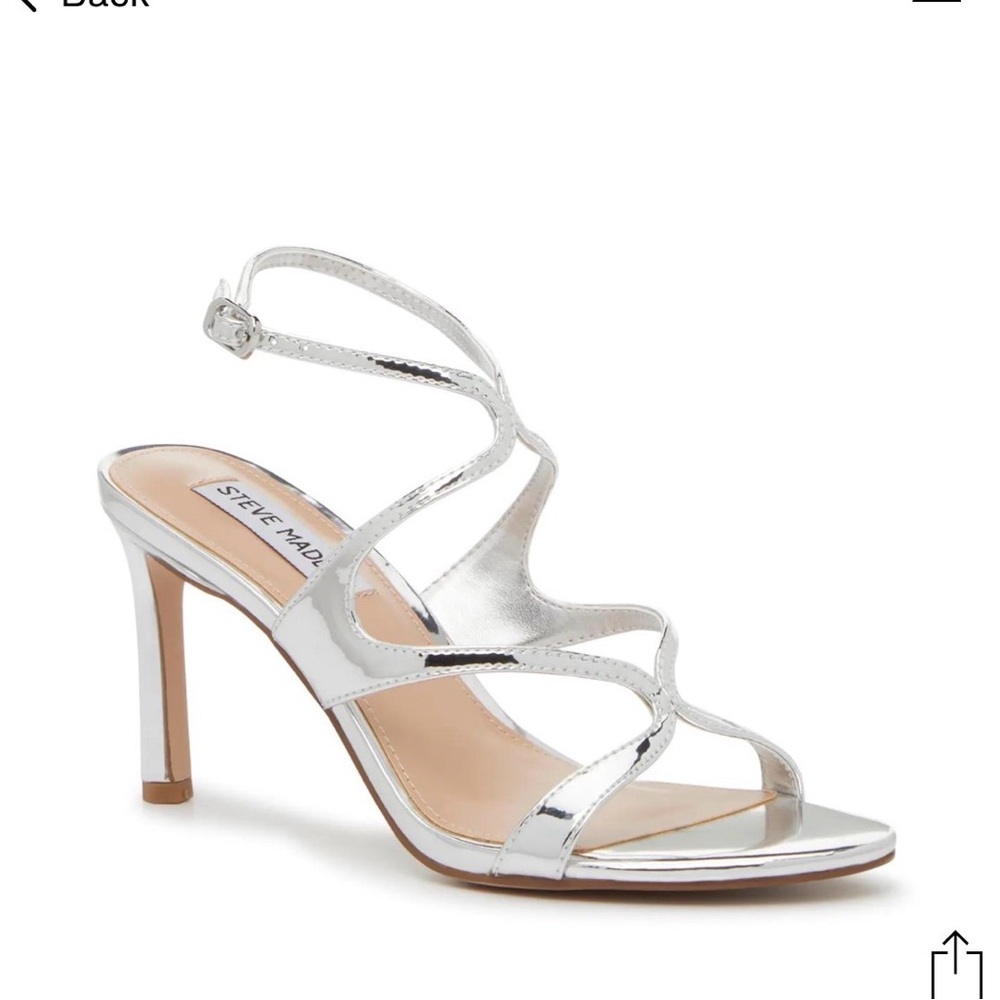 Steve Madden Gracia silver heel